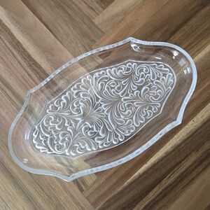 Solid glass trinket dish